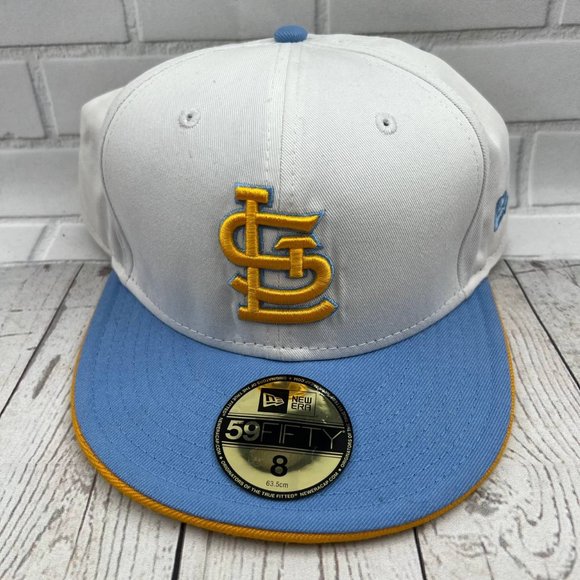 St. Louis Cardinals MLB 8 59Fifty New Era Hat Fitted Cap White‎ Men - Picture 1 of 7